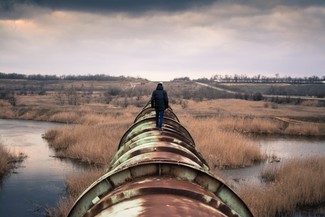 “Rodion Kutsaiev’s photo of pipelines”